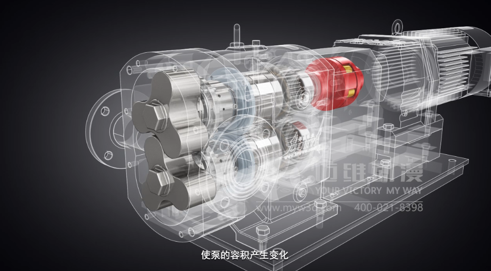 凸輪式轉子泵產(chǎn)品演示三維動畫